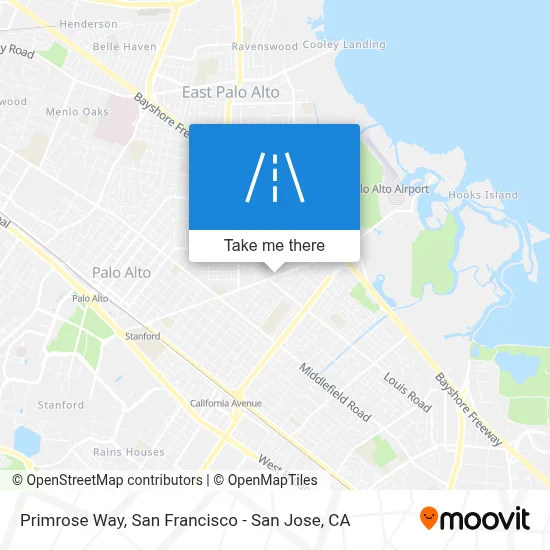 Primrose Way map