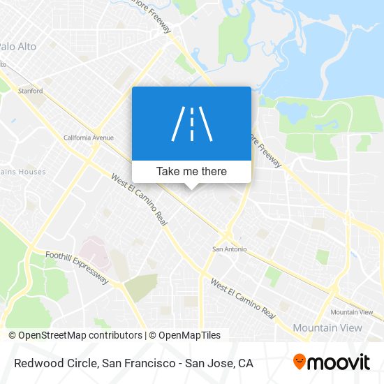 Redwood Circle map