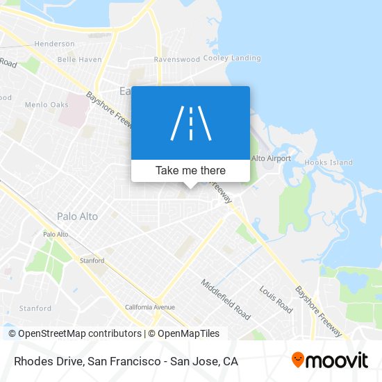 Rhodes Drive map