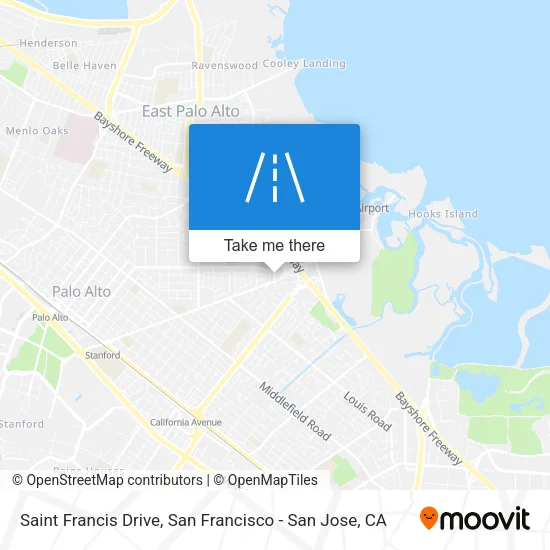 Saint Francis Drive map