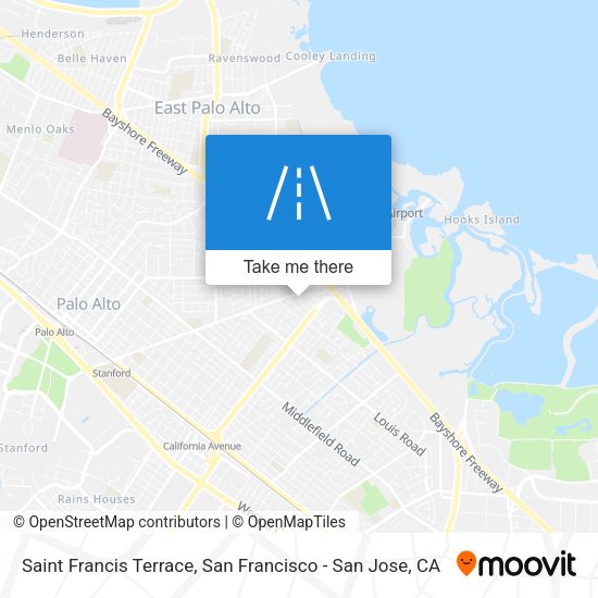Saint Francis Terrace map