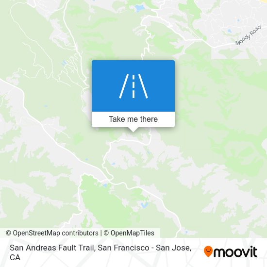 San Andreas Fault Trail map