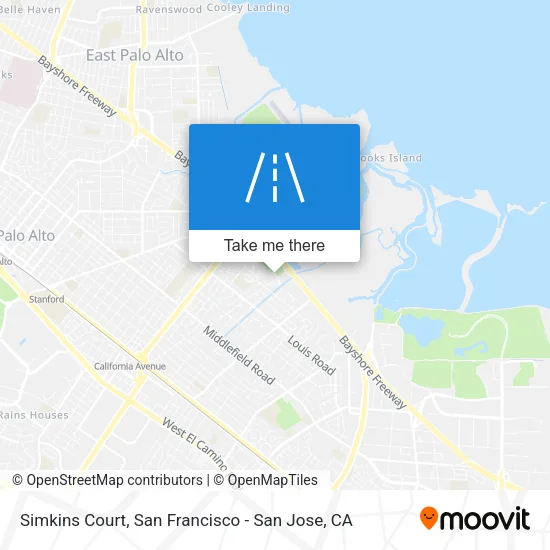 Simkins Court map
