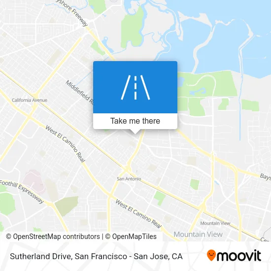 Sutherland Drive map