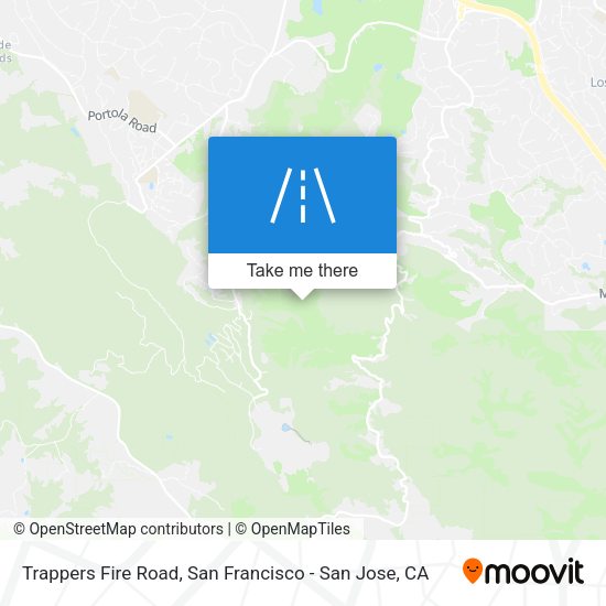 Trappers Fire Road map