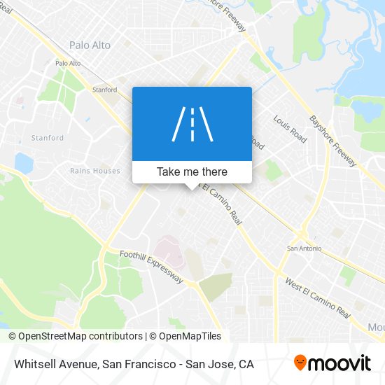 Whitsell Avenue map