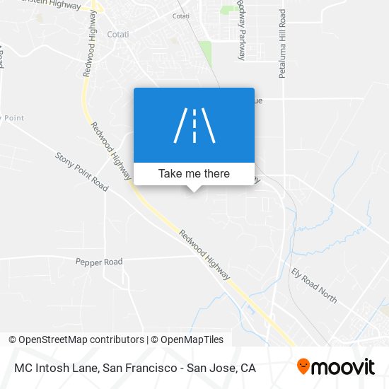 MC Intosh Lane map