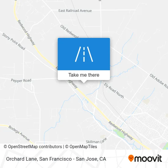 Orchard Lane map