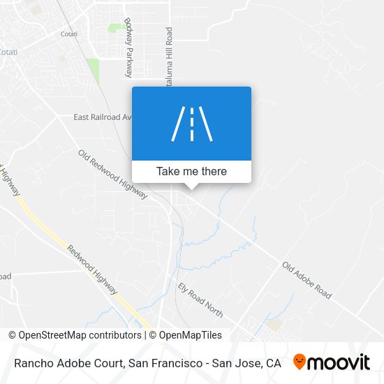 Rancho Adobe Court map