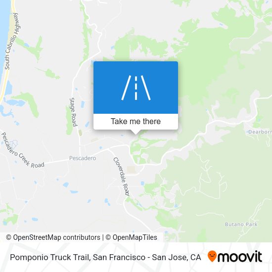 Mapa de Pomponio Truck Trail