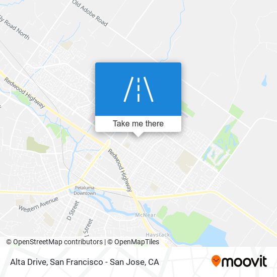 Alta Drive map