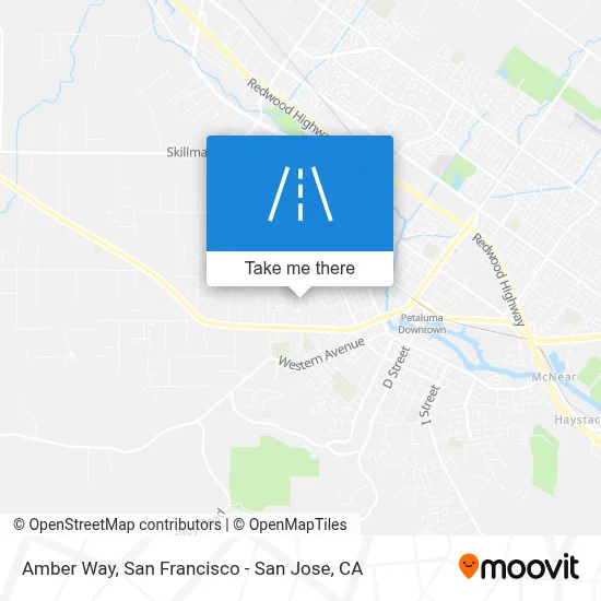 Amber Way map