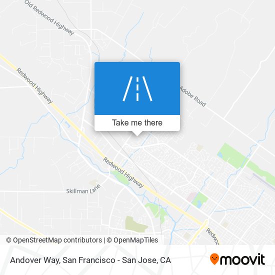 Andover Way map