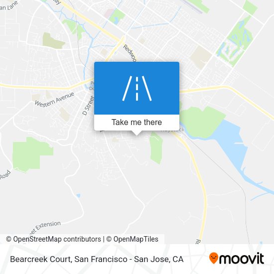 Mapa de Bearcreek Court