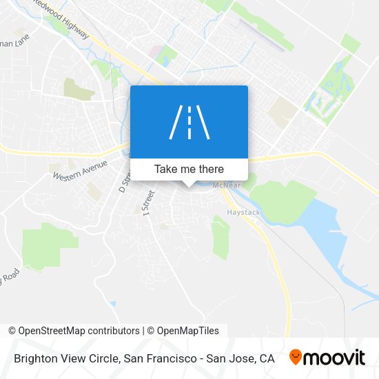 Brighton View Circle map