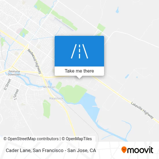Cader Lane map