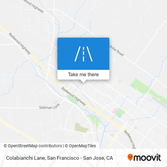 Colabianchi Lane map