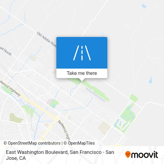 East Washington Boulevard map