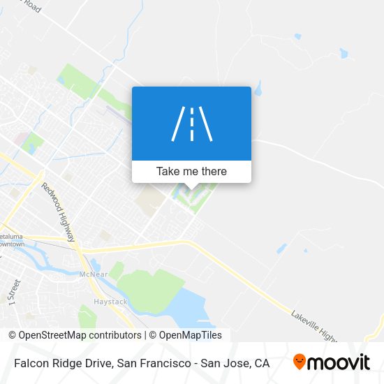 Falcon Ridge Drive map