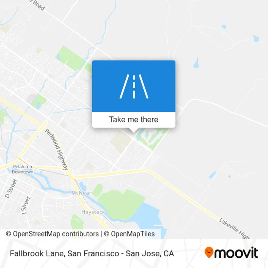 Fallbrook Lane map