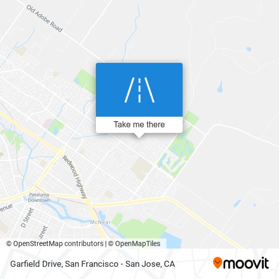 Garfield Drive map