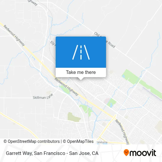 Garrett Way map