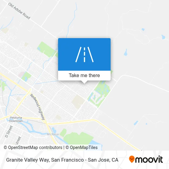 Granite Valley Way map