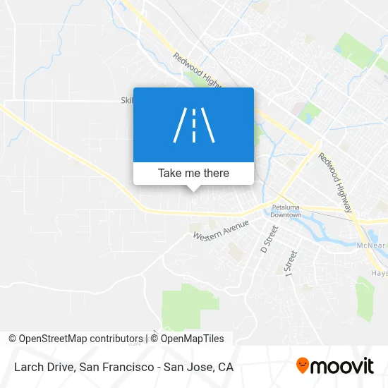 Larch Drive map