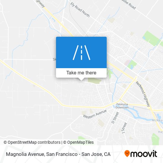 Magnolia Avenue map