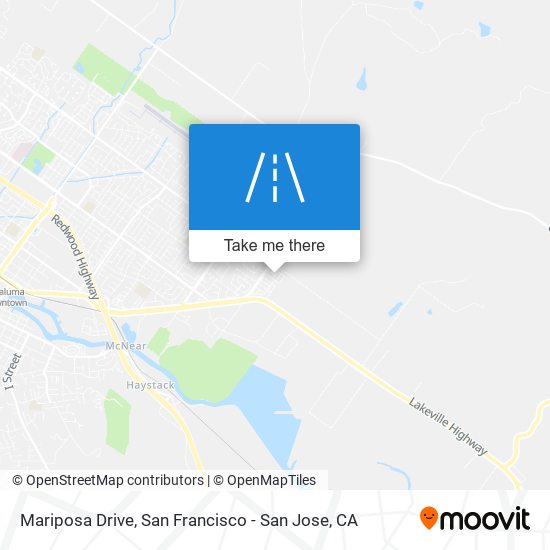 Mariposa Drive map