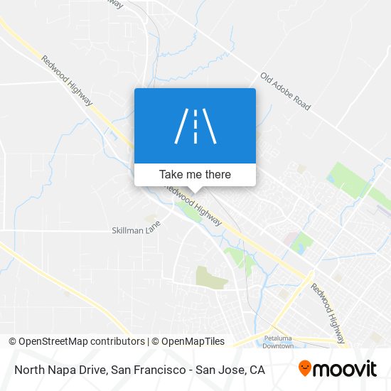 North Napa Drive map