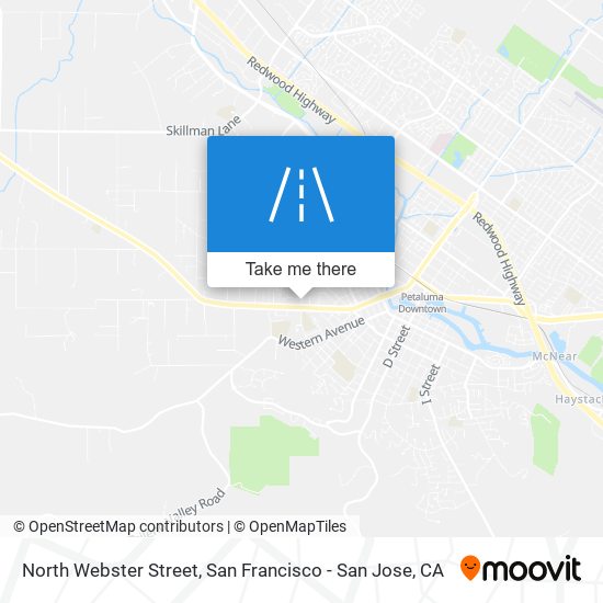 North Webster Street map