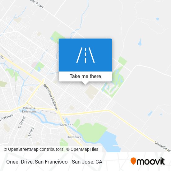 Oneel Drive map