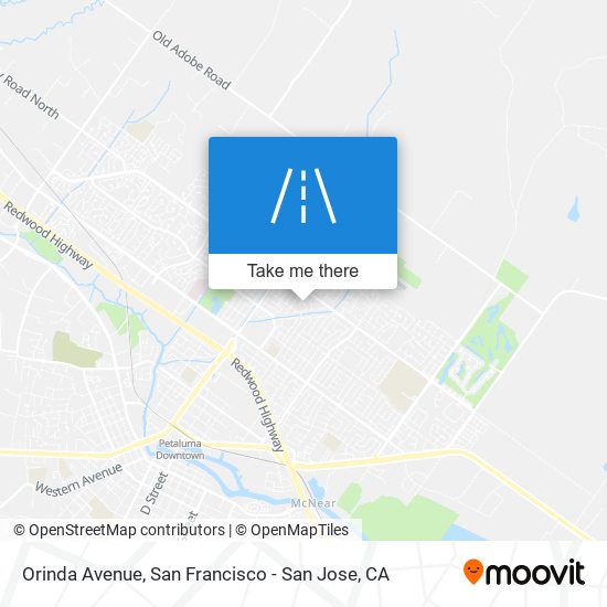 Orinda Avenue map