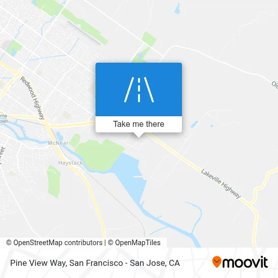 Pine View Way map