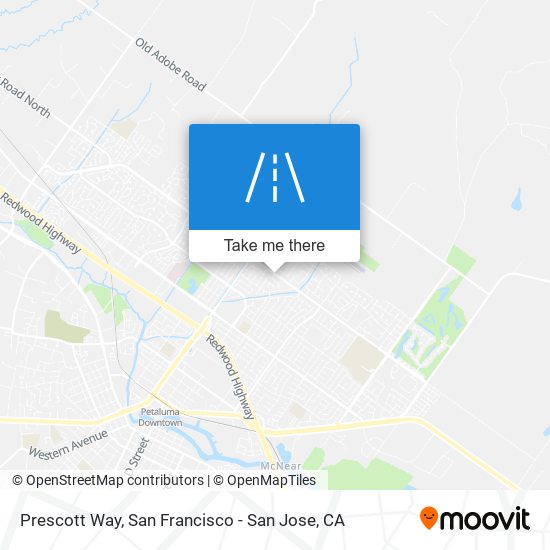 Prescott Way map