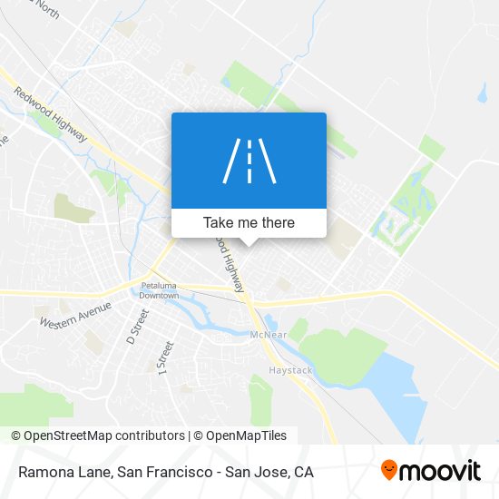 Ramona Lane map