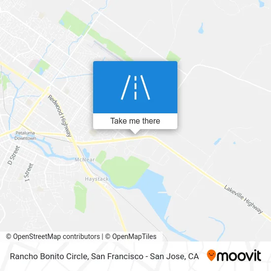 Rancho Bonito Circle map