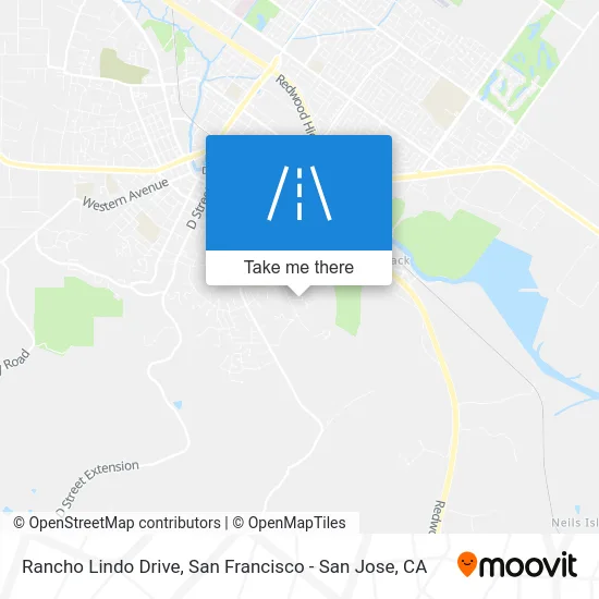 Rancho Lindo Drive map
