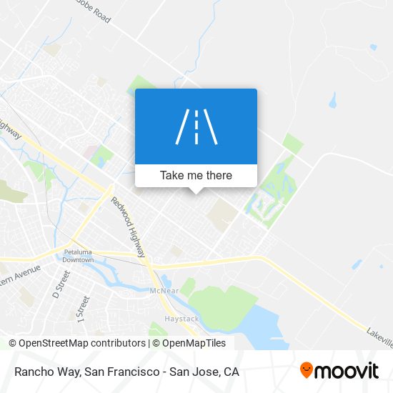 Rancho Way map