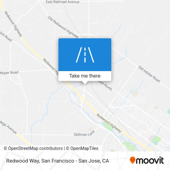 Mapa de Redwood Way