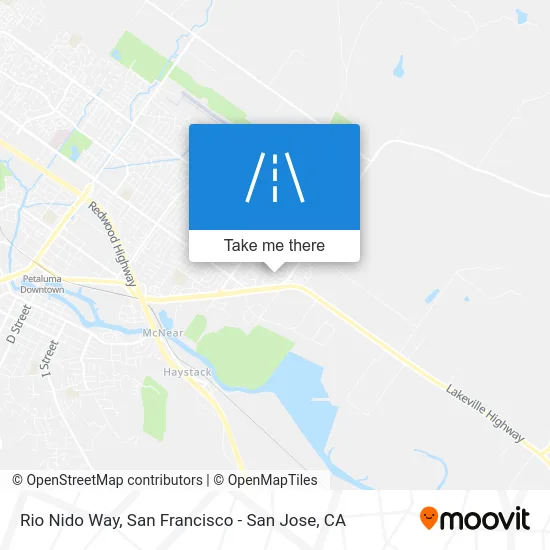 Rio Nido Way map