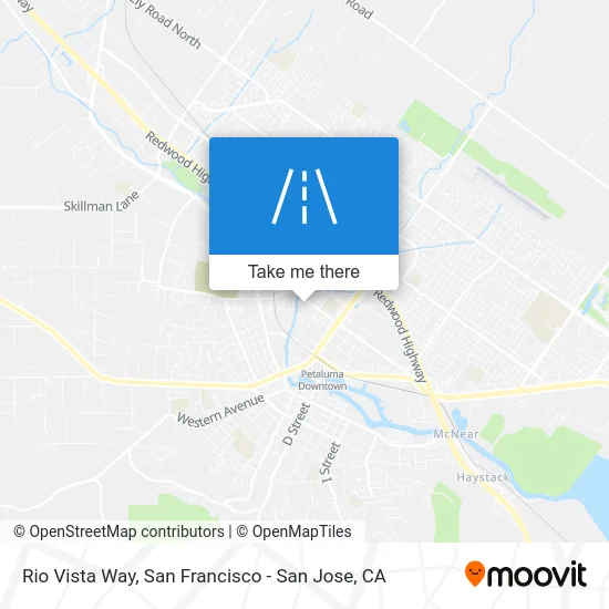 Rio Vista Way map