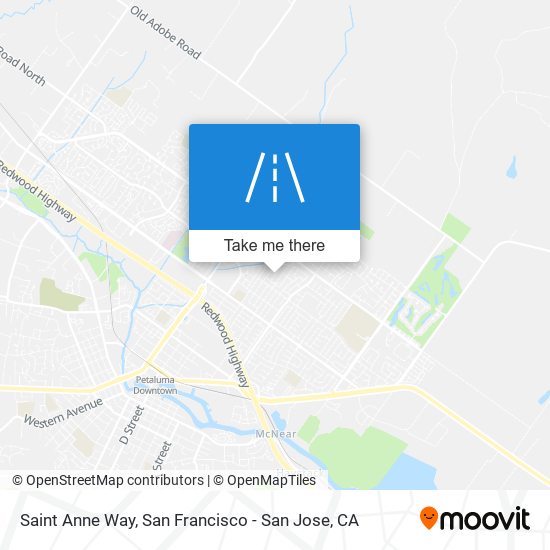 Saint Anne Way map