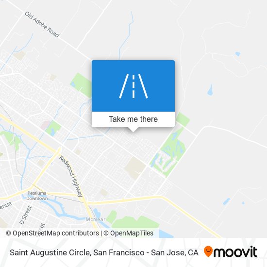 Saint Augustine Circle map