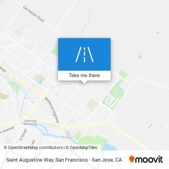 Mapa de Saint Augustine Way