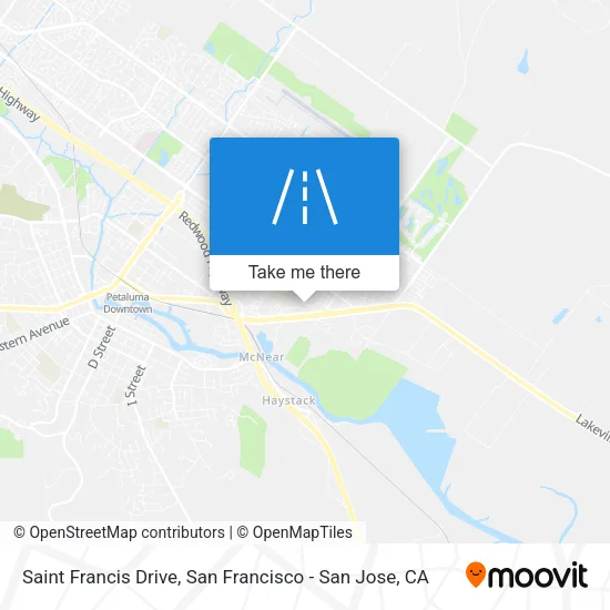 Saint Francis Drive map