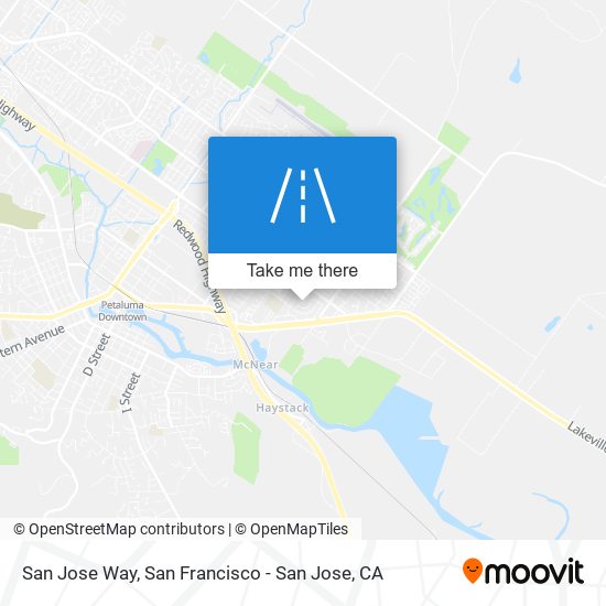 San Jose Way map