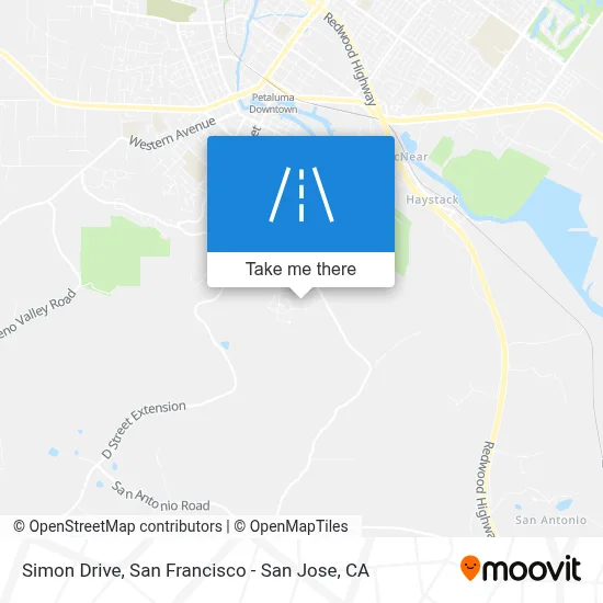Simon Drive map