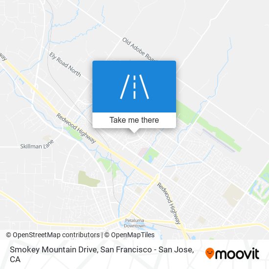 Smokey Mountain Drive map